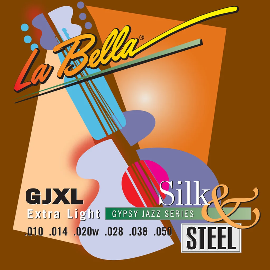 La Bella GJXL-LE Gypsy Jazz Silk&Steel Extra Light Компект струн для акустической гитары