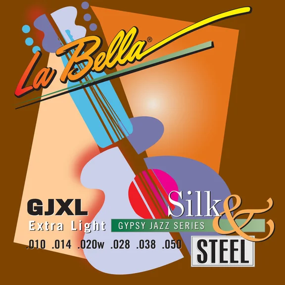 La Bella GJXL-LE Gypsy Jazz Silk&Steel Extra Light Компект струн для акустической гитары