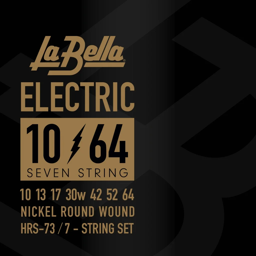 La Bella HRS-73 Комплект струн для 7-струнной электрогитары, никелированные, 10-64, La Bella, фото №1