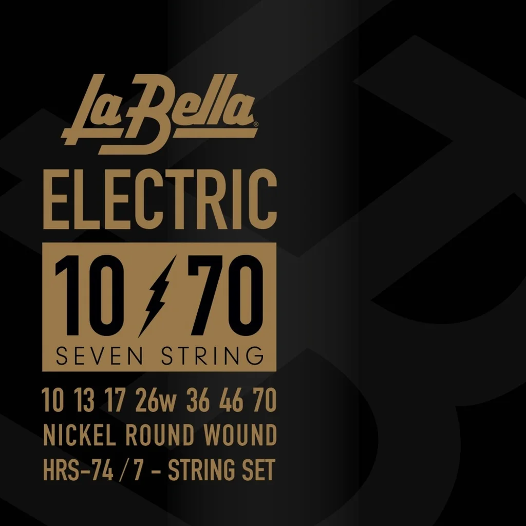 La Bella HRS-74 Hard Rockin Steel Комплект струн для 7-ми струнной электро-гитары.