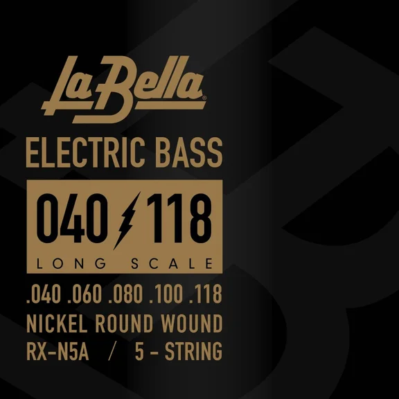 La Bella RX-N5A RX – Nickel Комплект струн для 5-струнной бас-гитары, никелированные, 40-118,