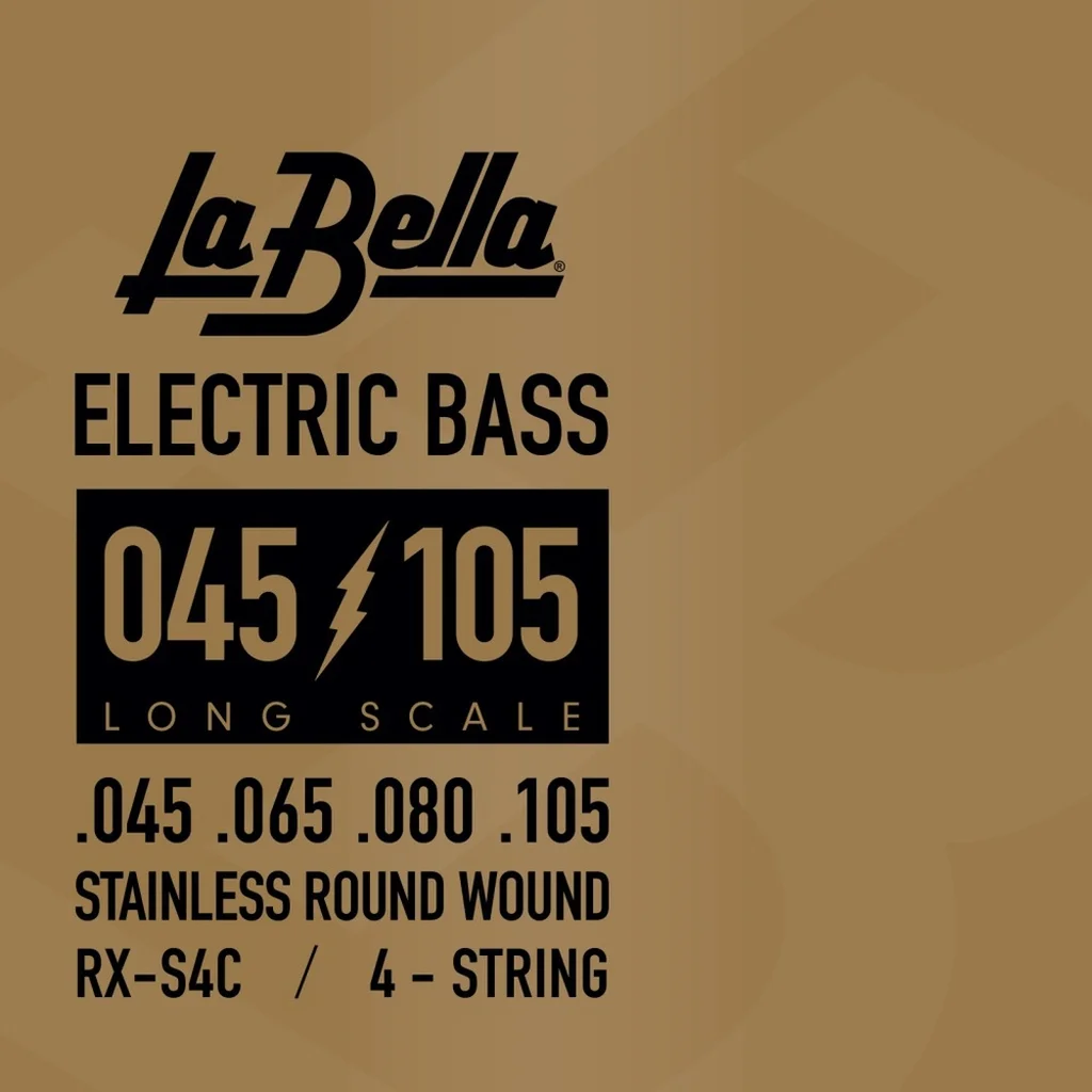 La Bella RX-S4C RX – Stainless Комплект струн для бас-гитары, нерж.сталь, 45-105