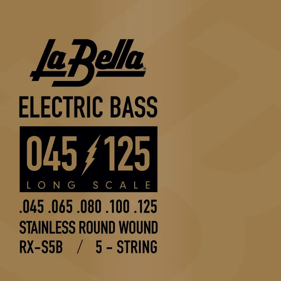 La Bella RX-S5B RX – Stainless Комплект струн для 5-струнной бас-гитары, нерж.сталь, 45-125 - 0