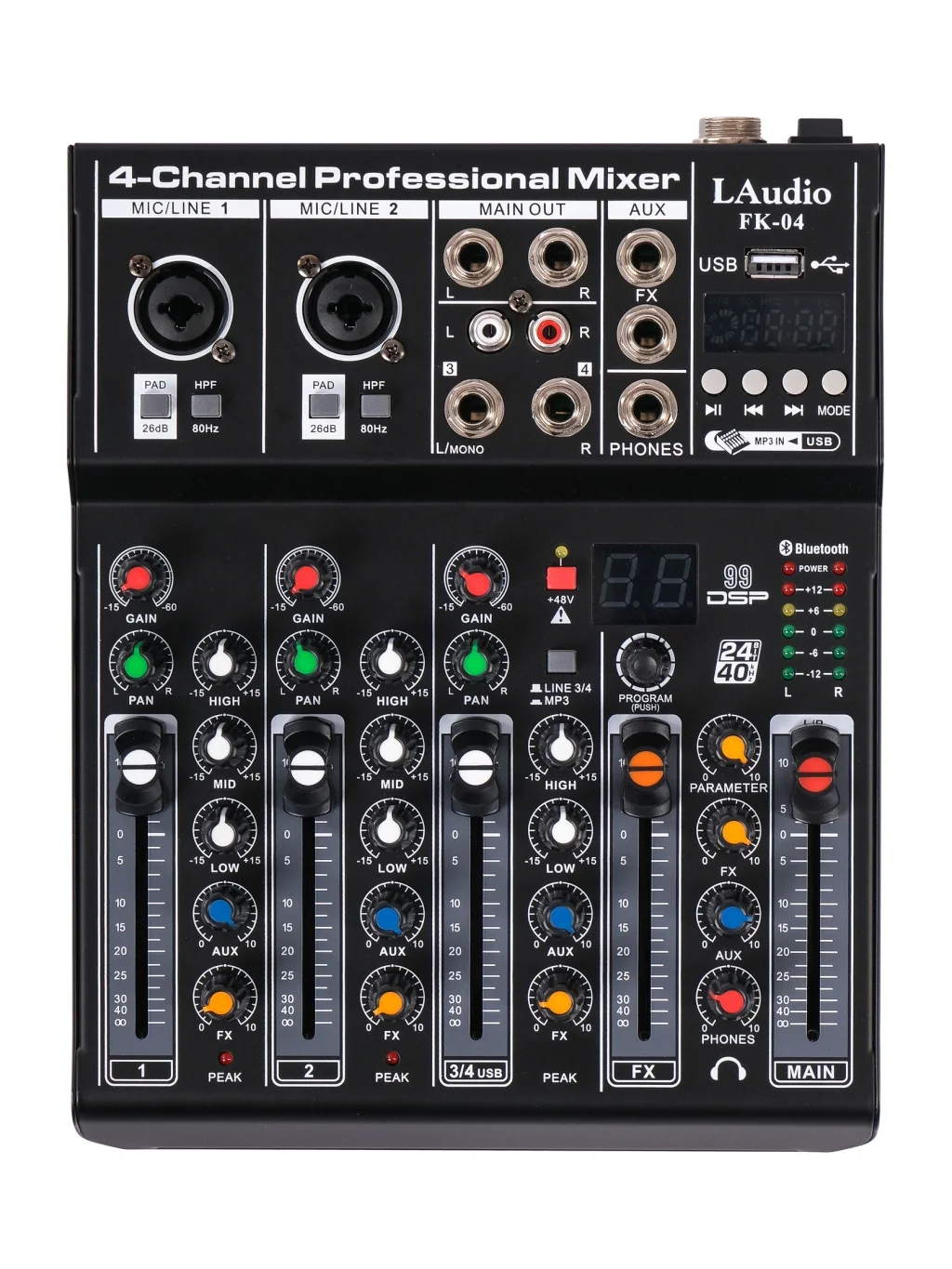 LAudio FK-04 Микшерный пульт аналоговый, 4 канала