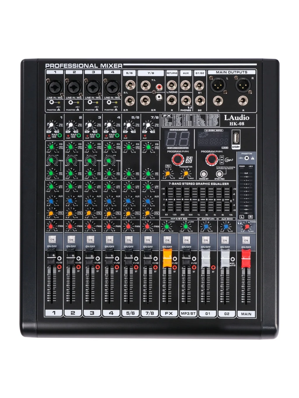 LAudio HK-08 Микшерный пульт аналоговый, 8 каналов