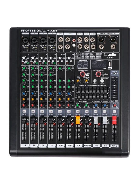 LAudio HK-08 Микшерный пульт аналоговый, 8 каналов