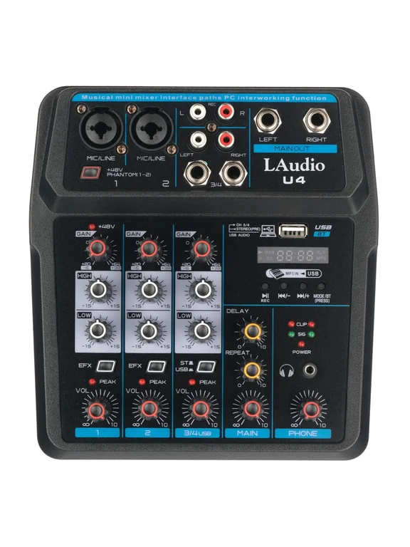 LAudio U4 Микшерный пульт аналоговый, 4 канала
