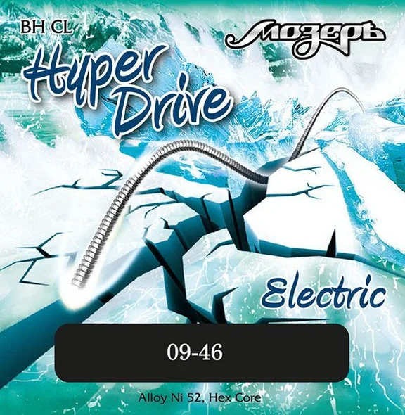 Мозеръ BH-CL Hyper Drive Комплект струн для электрогитары, никель/железо, 9-46,