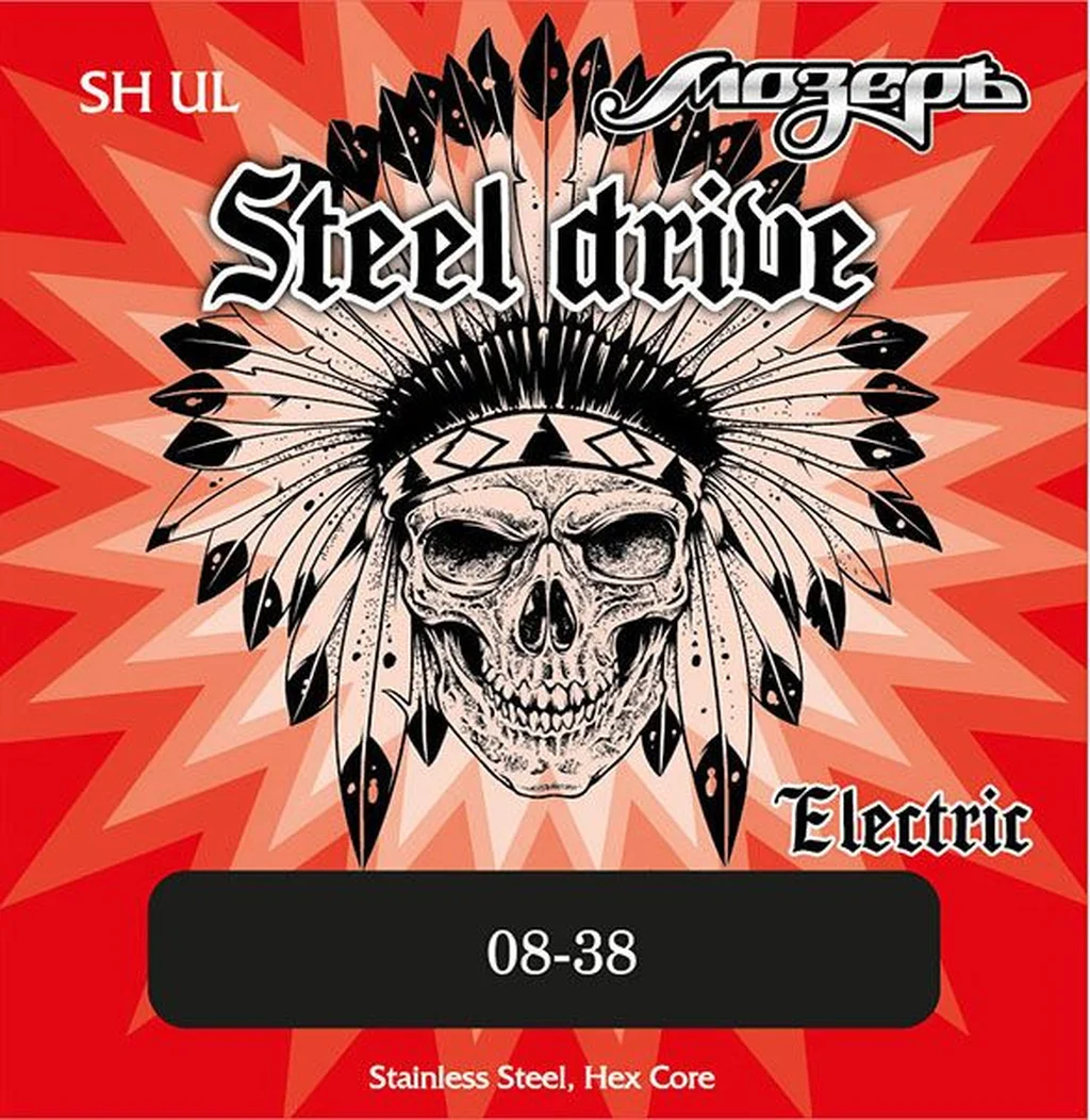 Мозеръ SH-UL Steel Drive Комплект струн для электрогитары, сталь, 8-38, Мозеръ