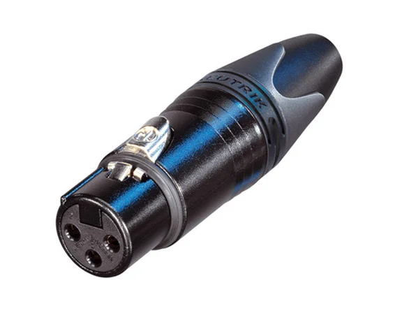 Neutrik NC3FXX-BAG,кабельный разъем.XLR,3 контакта, гнездо, черный