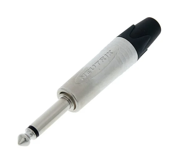 Neutrik NP2X, кабельный разъем phone jack 6.3 мм male, моно, толщина 14,5 мм