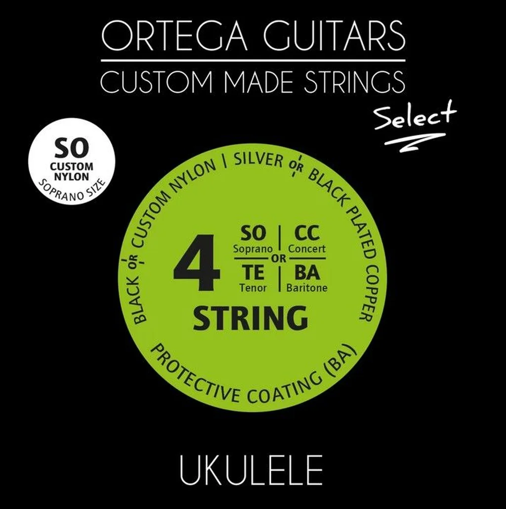 Ortega UKS-SO Select Комплект струн для укулеле сопрано, с покрытием