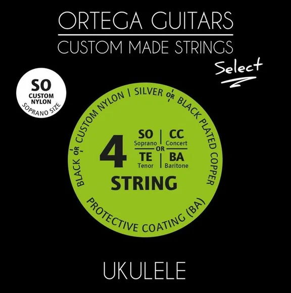 Ortega UKS-SO Select Комплект струн для укулеле сопрано, с покрытием