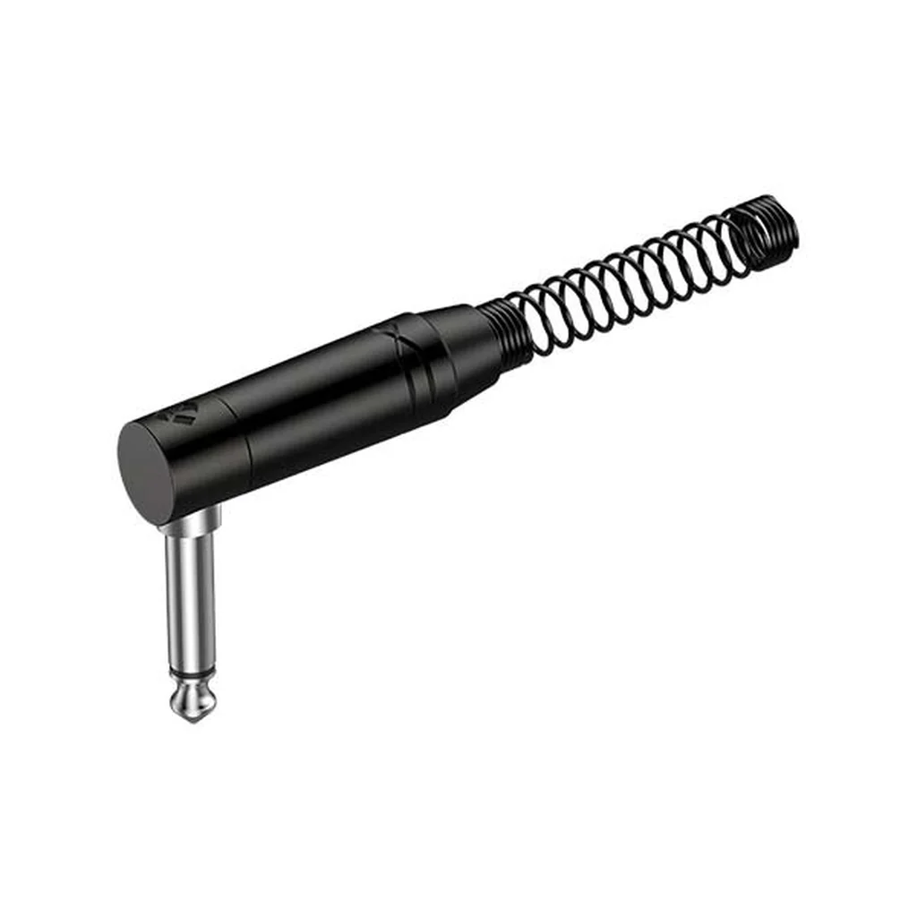 ROXTONE RJ2RPP-BN Разъем 6,3mm mono (угловой) с пружиной, цвет черный