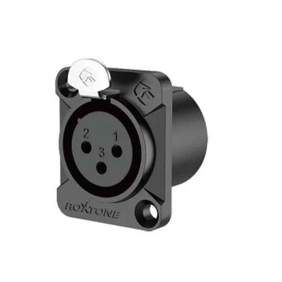 ROXTONE RX3FD-BT Разъем cannon (XLR) панельный мама 3-х контактный цвет: черный - 0