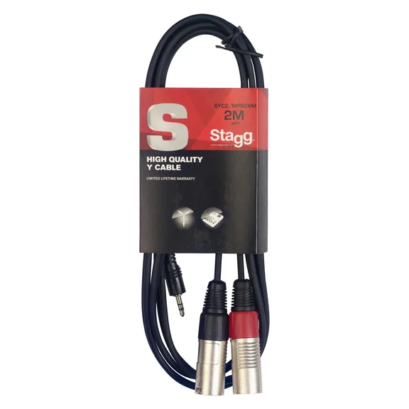 STAGG SYC2/PS2CM E Кабель аудио, инсертный, 2 метра - 1