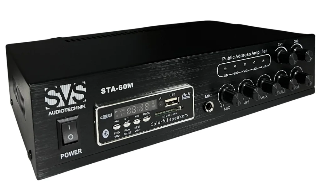 SVS Audiotechnik STA-60M Микшер-усилитель трансляционный, 60 Вт, фото №1