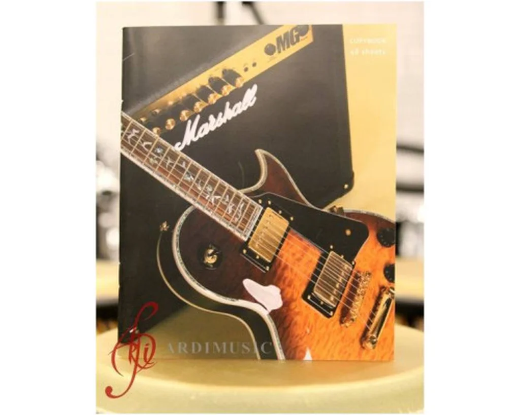 Тетрадь в клетку "Гитара Les Paul с комбиком", 48 листов