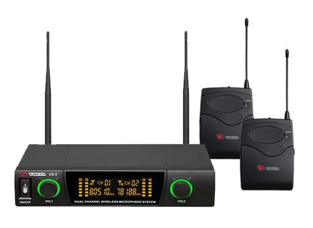 VOLTA US-2H Микрофонная радиосистема с двумя головными микрофонами UHF диапазона, фото №1