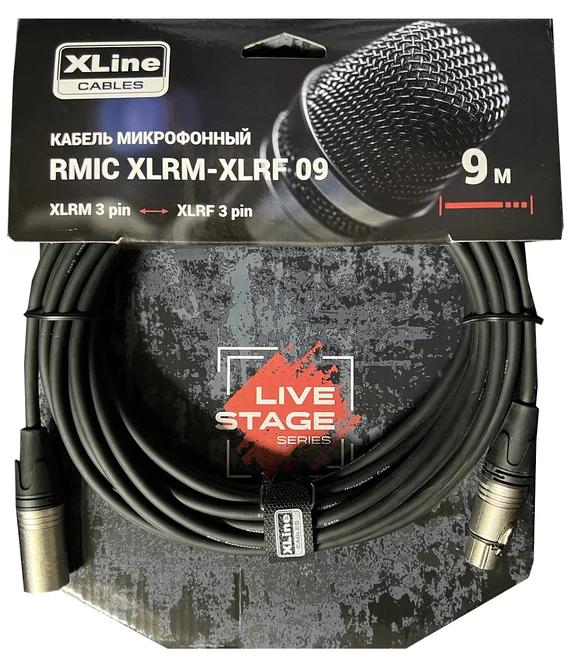Xline Cabiles RMIC XLRM-XLRF 09 Кабель микрофонный, 9 м